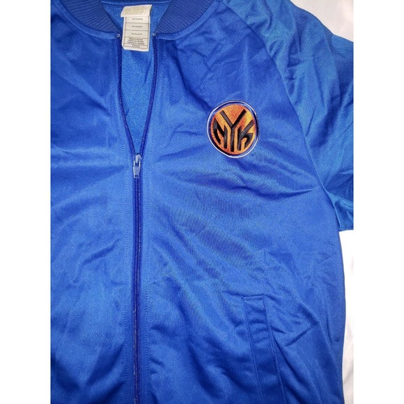 New York Knicks Retro Sports Blue Warm-up Track Jacket NBA Size Small - Picture 3 of 4